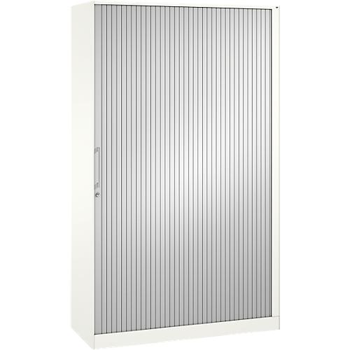 Rollladenschrank ASISTO C 3000, 5 Ordnerhöhen, B 1200 mm, weiß/weiß