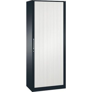 Rollladenschrank ASISTO C 3000, 5 Ordnerhöhen, B 800 mm, anthrazit/weiß Rollladenschrank ASISTO C 3000, 5 Ordnerhöhen, B 800 mm, anthrazit/weiß