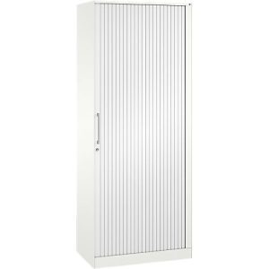 Rollladenschrank ASISTO C 3000, 5 Ordnerhöhen, B 800 mm, weiß/weiß Rollladenschrank ASISTO C 3000, 5 Ordnerhöhen, B 800 mm, weiß/weiß