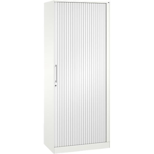 Rollladenschrank ASISTO C 3000, 5 Ordnerhöhen, B 800 mm, weiß/weiß