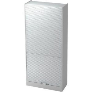 Rollladenschrank TARVIS, abschließbar, 5 Ordnerhöhen, B 900 x T 400 x H 2004 mm, lichtgrau/lichtgrau Rollladenschrank TARVIS, abschließbar, 5 Ordnerhöhen, B 900 x T 400 x H 2004 mm, lichtgrau/lichtgrau