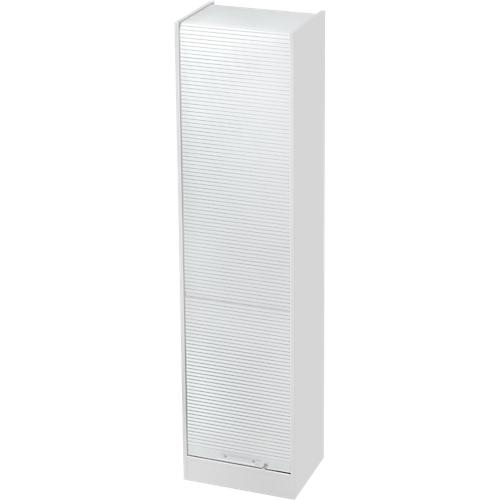 Rollladenschrank ULM, B 500 x T 400 x H 2004 mm, lichtgrau/lichtgrau