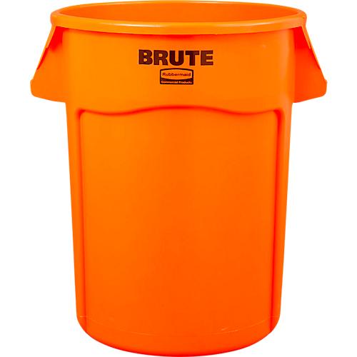 Rubbermaid Abfallbehälter Brute® Vented, belüftet, mit Griffen, Fassungsvermögen 167 Liter, orange