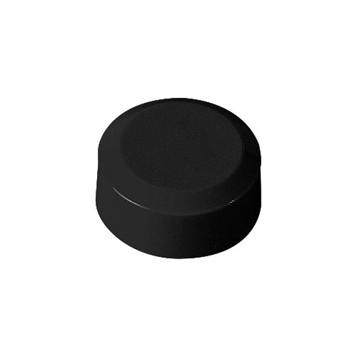 Rundmagnete MAUL, Kunststoff & Metall, Feinstruktur, Haftkraft 170 g, ø 15 x 7,5 mm, schwarz, 20 Stück
