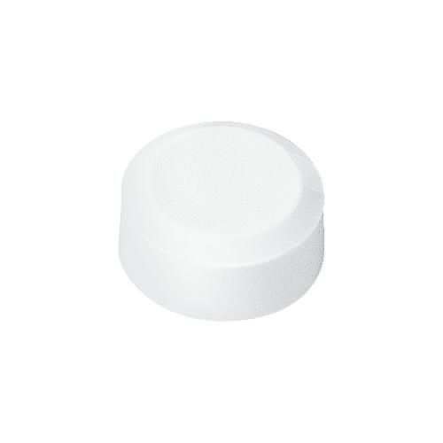 Rundmagnete MAUL, Kunststoff & Metall, Feinstruktur, Haftkraft 170 g, ø 15 x 7,5 mm, weiß, 20 Stück