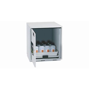 Säuren- und Laugen-Unterbauschrank asecos SL-CLASSIC-UB, Flügeltür, Anschlag links, Front Lichtgrau, B 590 x T 570 x H 600 mm Säuren- und Laugen-Unterbauschrank asecos SL-CLASSIC-UB, Flügeltür, Anschlag links, Front Lichtgrau, B 590 x T 570 x H 600 mm