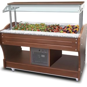MASTRO Kühl-Salat-Buffet für 4x GN 1/1, Breite 1550mm MASTRO Kühl-Salat-Buffet für 4x GN 1/1, Breite 1550mm