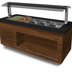 SARO Premium Salatbar SB-K20 braun/schwarz für 5x 1/1 GN SARO Premium Salatbar SB-K20 braun/schwarz für 5x 1/1 GN