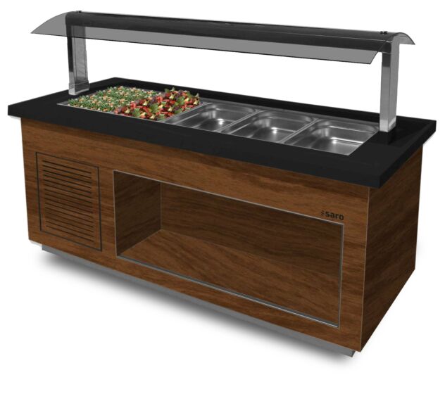 SARO Premium Salatbar SB-K20 braun/schwarz für 5x 1/1 GN