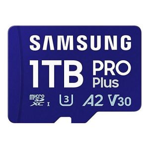 Samsung PRO Plus MB-MD1T0SA – Flash-Speicherkarte (microSDXC-an-SD-Adapter inbegriffen) – 1 TB – A2 / Video Class V30 / UHS-I U3 – microSDXC UHS-I Samsung PRO Plus MB-MD1T0SA – Flash-Speicherkarte (microSDXC-an-SD-Adapter inbegriffen) – 1 TB – A2 / Video Class V30 / UHS-I U3 – microSDXC UHS-I