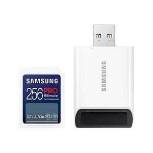 Samsung PRO Ultimate MB-SY256SB – Flash-Speicherkarte – 256 GB – Video Class V30 / UHS-I U3 – SDXC UHS-I – weiß Samsung PRO Ultimate MB-SY256SB – Flash-Speicherkarte – 256 GB – Video Class V30 / UHS-I U3 – SDXC UHS-I – weiß