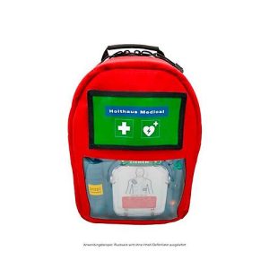 Sanitätsrucksack Parademic, für Defibrillator HeartStart HS1 o. FRED-PA-1, verstellbare Schultergurte, B 260 x T 14 x H 355 mm, Cordula, rot Sanitätsrucksack Parademic, für Defibrillator HeartStart HS1 o. FRED-PA-1, verstellbare Schultergurte, B 260 x T 14 x H 355 mm, Cordula, rot