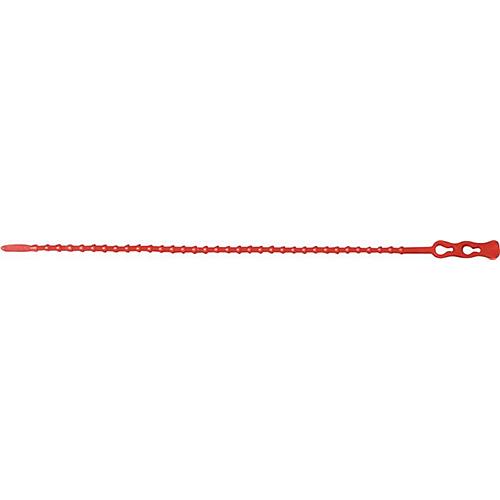 SapiSelco Kabelbinder CLICKTIE, L 240 x B 3,8 mm, Polyethylen rot, wiederverwendbar, Kugelverschluss, 100 Stück