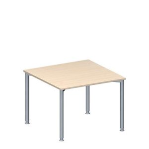 Schäfer Shop Genius Anbautisch MODENA FLEX, höhenverstellbar, Quadrat-Form, 4-Fuß Rundrohr, B 1000 x T 1000 mm, Ahorn-Dekor Schäfer Shop Genius Anbautisch MODENA FLEX, höhenverstellbar, Quadrat-Form, 4-Fuß Rundrohr, B 1000 x T 1000 mm, Ahorn-Dekor