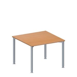 Schäfer Shop Genius Anbautisch MODENA FLEX, höhenverstellbar, Quadrat-Form, 4-Fuß Rundrohr, B 1000 x T 1000 mm, Buche-Dekor Schäfer Shop Genius Anbautisch MODENA FLEX, höhenverstellbar, Quadrat-Form, 4-Fuß Rundrohr, B 1000 x T 1000 mm, Buche-Dekor