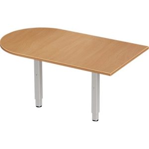 Schäfer Shop Genius Ansatztisch PLANOVA ERGOSTYLE, Bogen, Buche-Dekor/weißalu Schäfer Shop Genius Ansatztisch PLANOVA ERGOSTYLE, Bogen, Buche-Dekor/weißalu