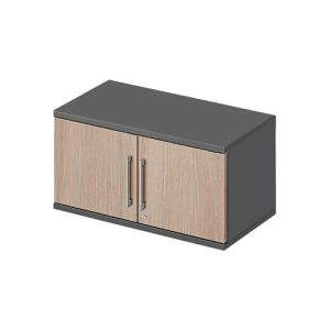 Schäfer Shop Genius Aufsatz-Flügeltürenschrank TETRIS WOOD, 1 OH, B 800, graphit/Eiche Schäfer Shop Genius Aufsatz-Flügeltürenschrank TETRIS WOOD, 1 OH, B 800, graphit/Eiche