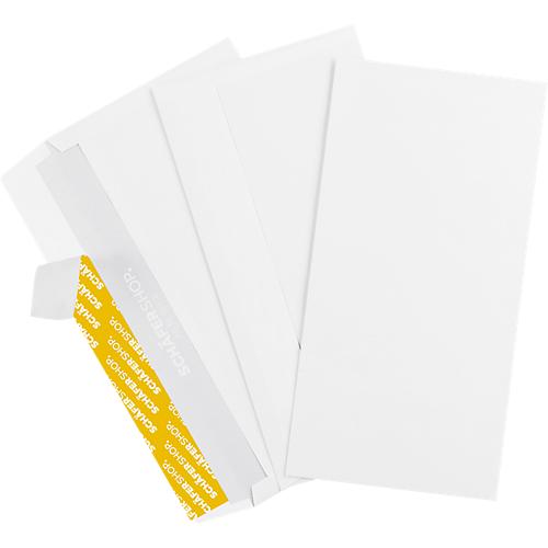 Schäfer Shop Genius Briefumschläge, DIN lang, ohne Fenster, Haftklebung, Papier, weiß, 100 Stück