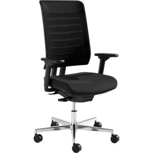 Schäfer Shop Genius Bürostuhl SSI PROLINE PREMIUM S2+, teilautomatische 3D-Synchronmechanik, mit Armlehnen, Netz-Rückenlehne, schwarz/alusilber Schäfer Shop Genius Bürostuhl SSI PROLINE PREMIUM S2+, teilautomatische 3D-Synchronmechanik, mit Armlehnen, Netz-Rückenlehne, schwarz/alusilber