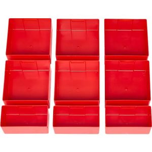 Schäfer Shop Genius Einsatzkasten-Set für FS Putzmittel- und Materialschränke, ABS-Kunststoff, rot, 9-teilig Schäfer Shop Genius Einsatzkasten-Set für FS Putzmittel- und Materialschränke, ABS-Kunststoff, rot, 9-teilig