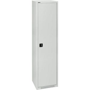 Schäfer Shop Genius Flügeltürenschrank FS, Stahl, mit Belüftungslöchern, B 545 x T 620 x H 1950 mm, 5 OH, Lichtgrau/Lichtgrau, bis 250 kg Schäfer Shop Genius Flügeltürenschrank FS, Stahl, mit Belüftungslöchern, B 545 x T 620 x H 1950 mm, 5 OH, Lichtgrau/Lichtgrau, bis 250 kg