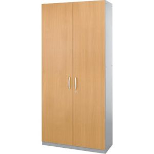 Schäfer Shop Genius Flügeltürenschrank TETRIS SOLID, Stahlkorpus, 5 OH, B 1200 mm, abschließbar, Buche-Dekor/weißalu Schäfer Shop Genius Flügeltürenschrank TETRIS SOLID, Stahlkorpus, 5 OH, B 1200 mm, abschließbar, Buche-Dekor/weißalu