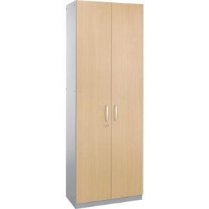 Schäfer Shop Genius Flügeltürenschrank TETRIS SOLID, Stahlkorpus, 5 OH, B 800 mm, abschließbar, Ahorn/weißalu Schäfer Shop Genius Flügeltürenschrank TETRIS SOLID, Stahlkorpus, 5 OH, B 800 mm, abschließbar, Ahorn/weißalu