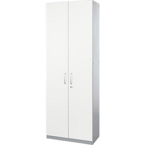Schäfer Shop Genius Flügeltürenschrank TETRIS SOLID, Stahlkorpus, 5 OH, B 800 mm, abschließbar, weiß/weißalu