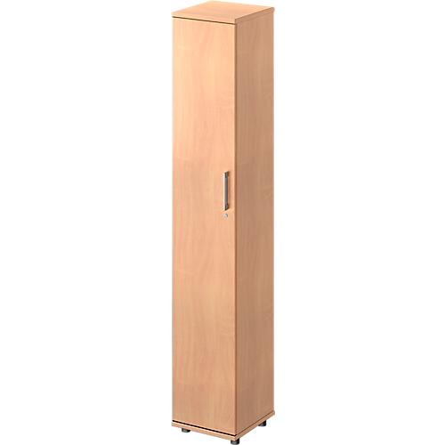 Schäfer Shop Genius Flügeltürenschrank TETRIS WOOD, 6 OH, B 400 x T 421 x H 2270 mm, Höhe inkl. Gleiter, Tür links, Buche-Dekor