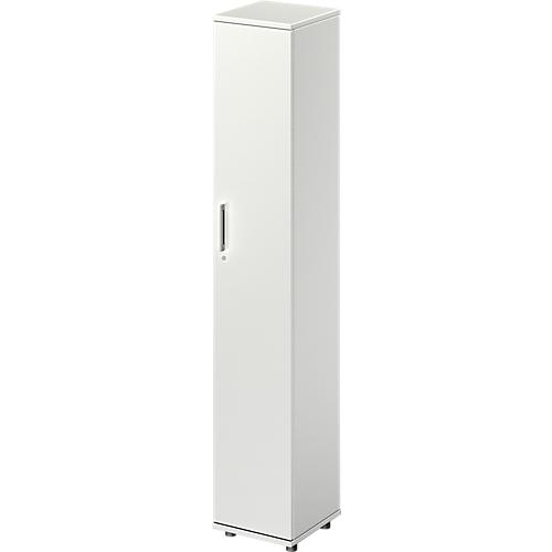 Schäfer Shop Genius Flügeltürenschrank TETRIS WOOD, 6 OH, B 400 x T 421 x H 2270 mm, Höhe inkl. Gleiter, Tür rechts, lichtgrau