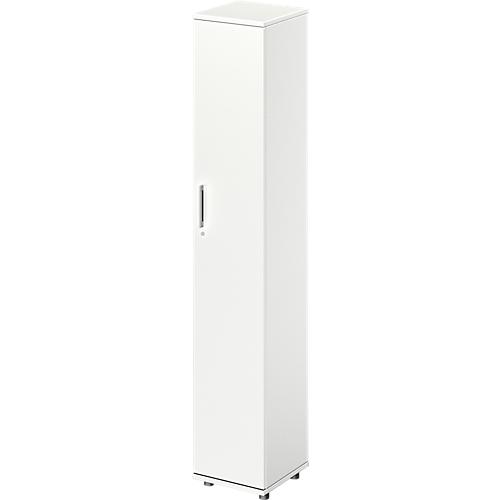 Schäfer Shop Genius Flügeltürenschrank TETRIS WOOD, 6 OH, B 400 x T 421 x H 2270 mm, Höhe inkl. Gleiter, Tür rechts, weiß