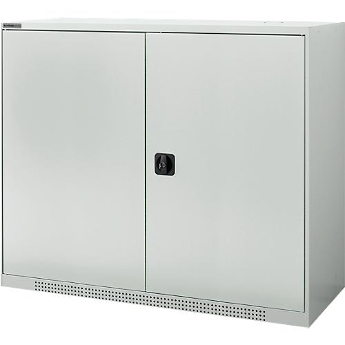 Schäfer Shop Genius Flügeltürschrank FS, 3 OH, abschließbar, 2 Fachböden, bis 450 kg, B 1343 mm, Stahl, lichtgrau RAL 7035/lichtgrau RAL 7035