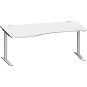 Schäfer Shop Genius Freiformschreibtisch MODENA FLEX, Ansatz links, lichtgrau Schäfer Shop Genius Freiformschreibtisch MODENA FLEX, Ansatz links, lichtgrau