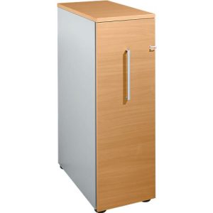 Schäfer Shop Genius Hochcontainer, B 435 x T 800 x H 1296 mm, Buche-Dekor/weißalu Schäfer Shop Genius Hochcontainer, B 435 x T 800 x H 1296 mm, Buche-Dekor/weißalu