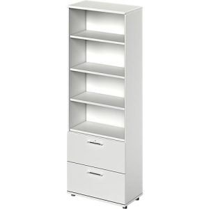 Schäfer Shop Genius Kombischrank TETRIS WOOD, 6 OH, H 2270 mm, 2 Hängeregistraturauszüge, Höhe inkl. Gleiter, lichtgrau Schäfer Shop Genius Kombischrank TETRIS WOOD, 6 OH, H 2270 mm, 2 Hängeregistraturauszüge, Höhe inkl. Gleiter, lichtgrau