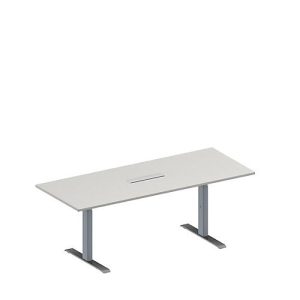 Schäfer Shop Genius Konferenztisch MODENA FLEX, 6-fach Anschluss, Rechteck, T-Fuß Rechteckrohr, B 2000 x T 800 x H 650-850 mm, lichtgrau/weißalu Schäfer Shop Genius Konferenztisch MODENA FLEX, 6-fach Anschluss, Rechteck, T-Fuß Rechteckrohr, B 2000 x T 800 x H 650-850 mm, lichtgrau/weißalu