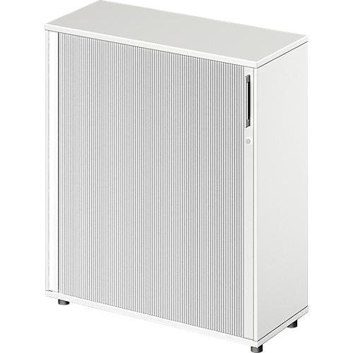 Schäfer Shop Genius Querrollladenschrank TETRIS WOOD, 3 OH, B 1000 mm, Höhe inkl. Gleiter, weiß