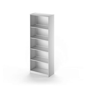 Schäfer Shop Genius Regal TETRIS SOLID, Stahlkorpus, 5 OH, B 800 x T 413 x H 2143 mm, weißalu Schäfer Shop Genius Regal TETRIS SOLID, Stahlkorpus, 5 OH, B 800 x T 413 x H 2143 mm, weißalu