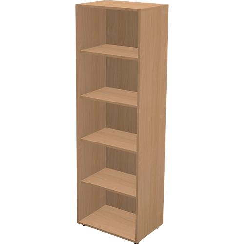 Schäfer Shop Genius Regal TETRIS WALL, 5 Ordnerhöhen, B 600 x T 420 x H 1880 mm, Buche-Dekor