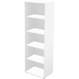 Schäfer Shop Genius Regal TETRIS WALL, 5 Ordnerhöhen, B 600 x T 420 x H 1880 mm, weiß