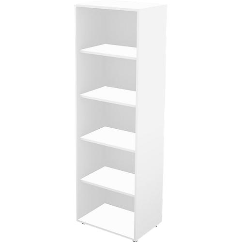 Schäfer Shop Genius Regal TETRIS WALL, 5 Ordnerhöhen, B 600 x T 420 x H 1880 mm, weiß