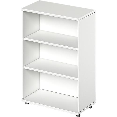 Schäfer Shop Genius Regal TETRIS WOOD, 3 OH, Höhe inkl. Gleiter, B 800 mm, weiß