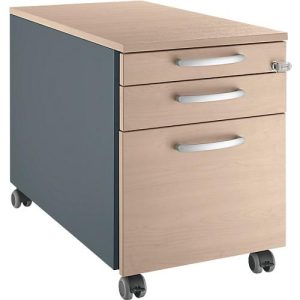 Schäfer Shop Genius Rollcontainer 126, mit Griff rund, B 435 x H 577 mm, Eiche-Dekor/anthrazit Schäfer Shop Genius Rollcontainer 126, mit Griff rund, B 435 x H 577 mm, Eiche-Dekor/anthrazit