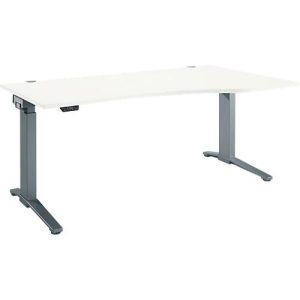 Schäfer Shop Genius Schreibtisch ERGOSTYLE S, elektrisch höhenverstellbar, einstufig, Ansatz rechts, C-Fuß, B 1800 x T 800 x H 715-1182 mm, inkl. Memory Master, weiß/anthrazit Schäfer Shop Genius Schreibtisch ERGOSTYLE S, elektrisch höhenverstellbar, einstufig, Ansatz rechts, C-Fuß, B 1800 x T 800 x H 715-1182 mm, inkl. Memory Master, weiß/anthrazit