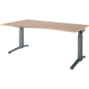 Schäfer Shop Genius Schreibtisch ERGOSTYLE S, manuell höhenverstellbar, Rechteck, C-Fuß, Ansatz links, B 1800 x T 800 x H 675-895 mm, eiche/anthrazit Schäfer Shop Genius Schreibtisch ERGOSTYLE S, manuell höhenverstellbar, Rechteck, C-Fuß, Ansatz links, B 1800 x T 800 x H 675-895 mm, eiche/anthrazit