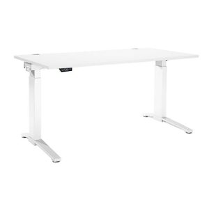 Schäfer Shop Genius Schreibtisch ERGOSTYLE S, Rechteck, elektrisch höhenverstellbar, einstufig, C-Fuß, B 1600 x T 800 x H 715-1182 mm, inkl. Memory Master, weiß/weiß Schäfer Shop Genius Schreibtisch ERGOSTYLE S, Rechteck, elektrisch höhenverstellbar, einstufig, C-Fuß, B 1600 x T 800 x H 715-1182 mm, inkl. Memory Master, weiß/weiß