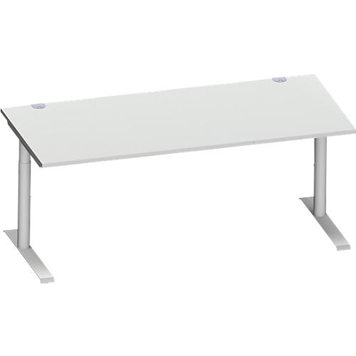 Schäfer Shop Genius Schreibtisch MODENA FLEX, 1800 x 800 mm, lichtgrau
