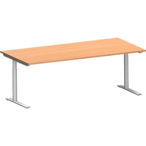 Schäfer Shop Genius Schreibtisch MODENA FLEX, 2000 x 1000 mm, Buche