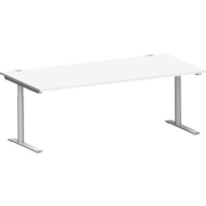 Schäfer Shop Genius Schreibtisch MODENA FLEX, 2000 x 1000 mm, weiß
