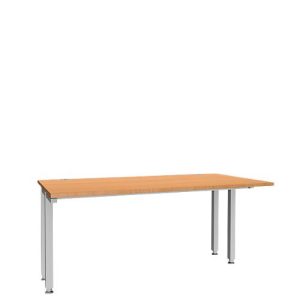 Schäfer Shop Genius Schreibtisch MODENA FLEX, 4-Fuß-Quadratrohr, verkürzte Seitenteile, B 1600 mm, buche Schäfer Shop Genius Schreibtisch MODENA FLEX, 4-Fuß-Quadratrohr, verkürzte Seitenteile, B 1600 mm, buche